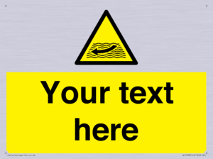 Custom Warning strong river flows